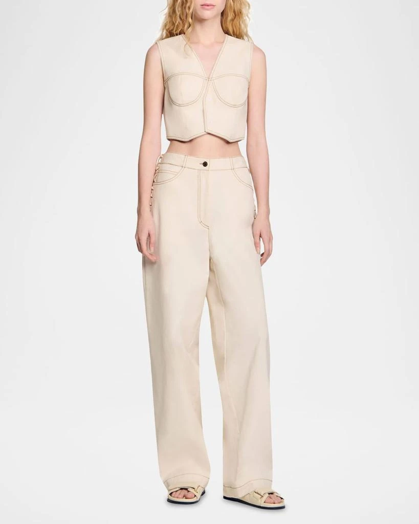 Sandro Leonie Sleeveless Top 5
