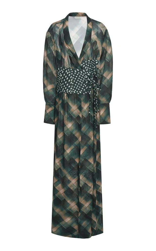 Dries Van Noten Dries Van Noten Cebeau Belted Georgette Top - Moda Operandi 1