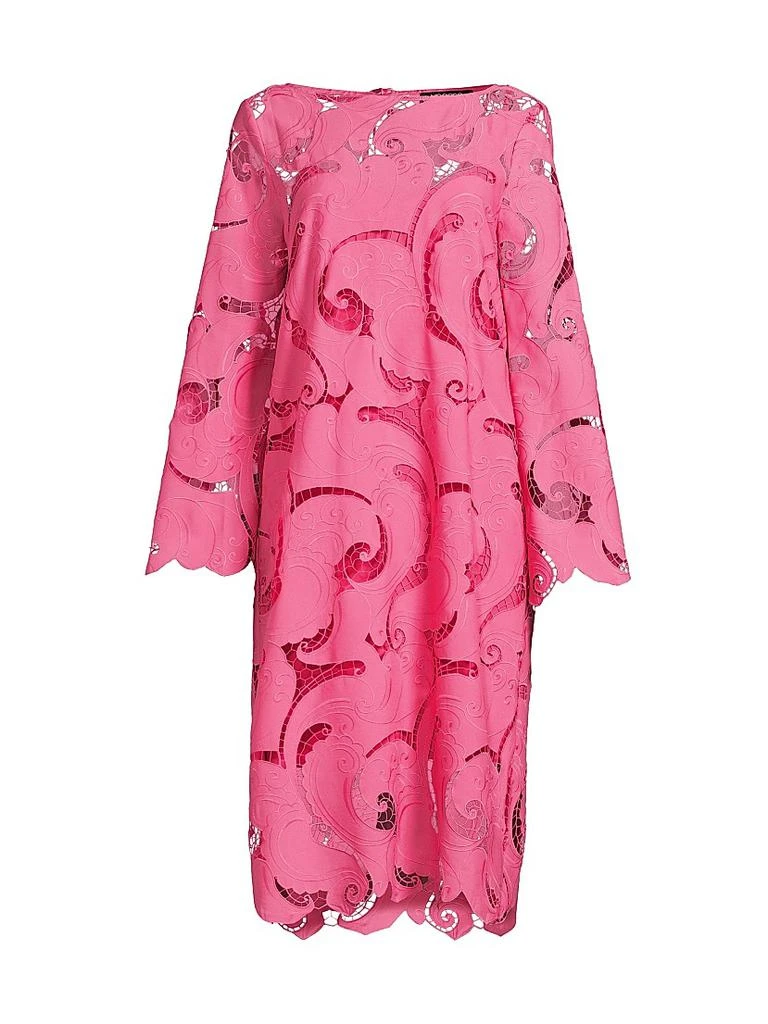 Ungaro Women's Jackie Guipure Lace Midi-Dress - Tulip Pink - Size Small Ungaro Women's Jackie Guipure Lace Midi-Dress - Tulip Pink - Size Small