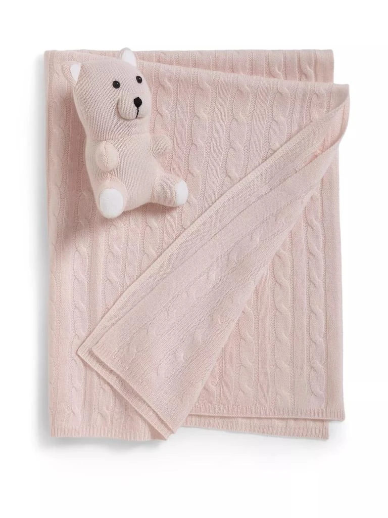Sofia Cashmere Teddy Bear Cashmere Baby Blanket 1