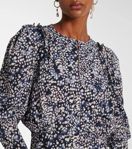 Isabel Marant Zarga printed silk-blend blouse 4