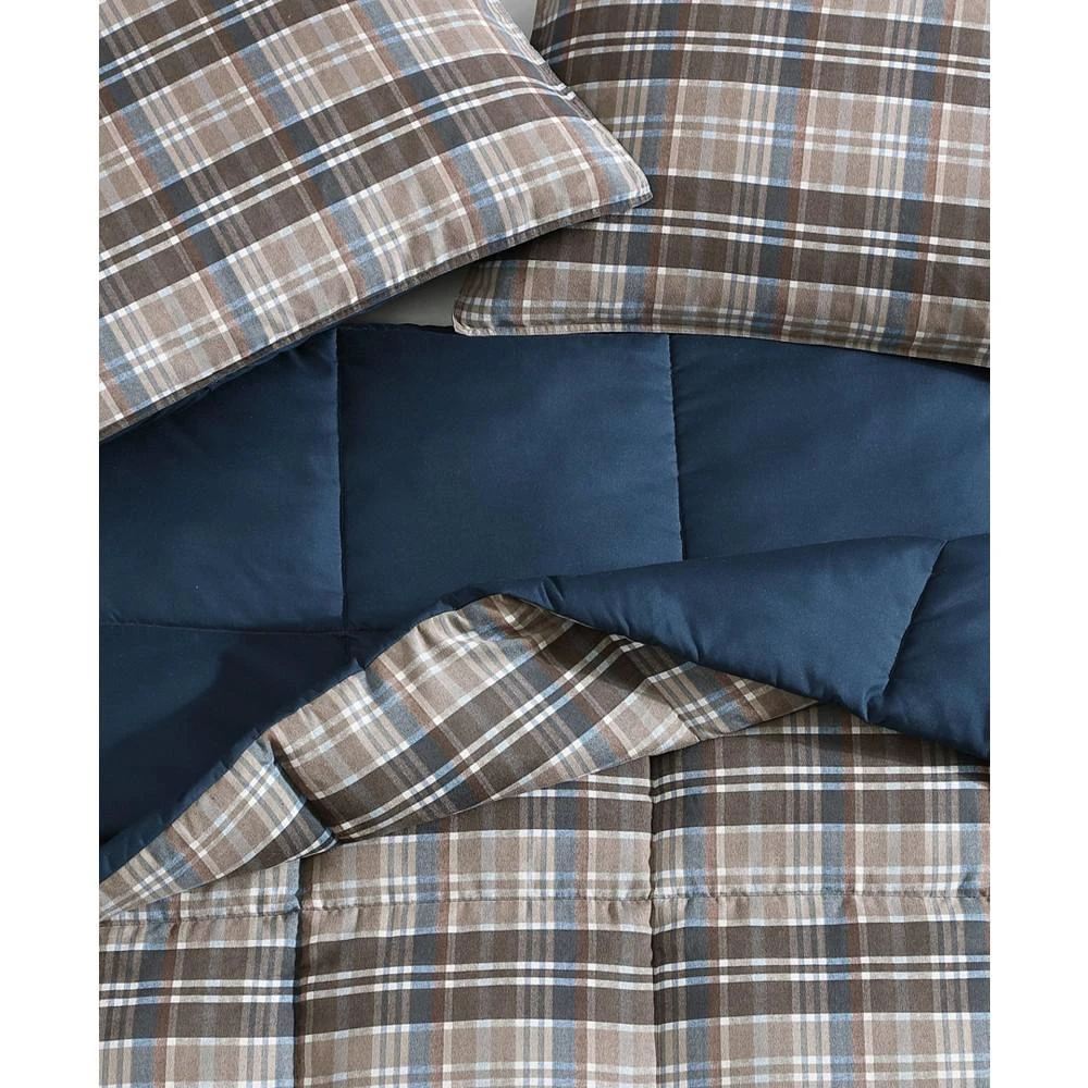 Eddie Bauer Rugged Plaid Micro Suede Down Alternative Reversible 2 Piece Comforter Set 6