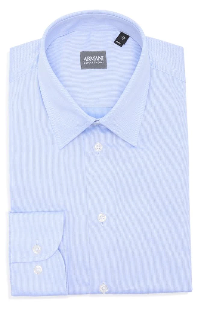 Armani Collezioni Pinstripe Stretch Dress Shirt 3