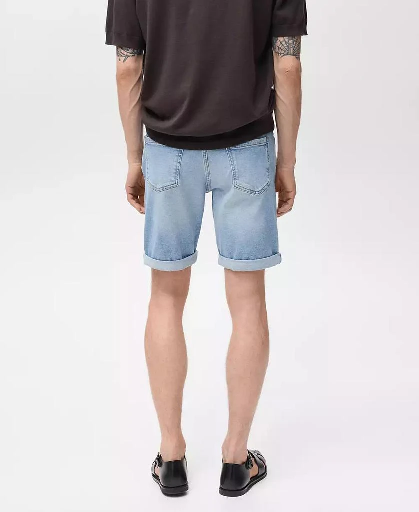 Mango Men's Slim-Fit Denim Bermuda Shorts 7
