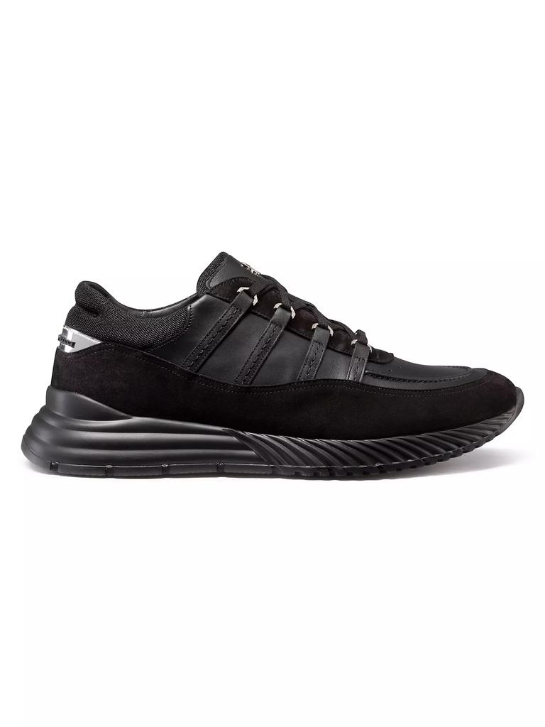 Stefano Ricci Suede and Calfskin Leather Sneakers