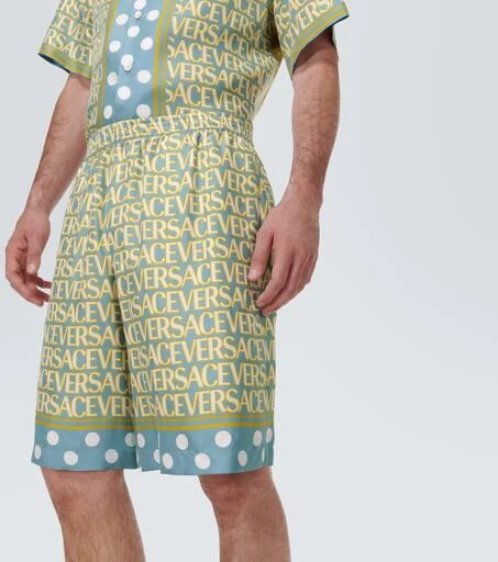 Versace Versace Allover silk shorts 5