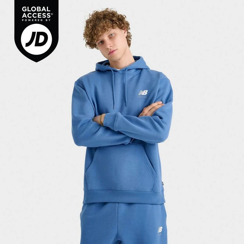 New Balance Men's New Balance Linear Graphic Fleece Hoodie 1