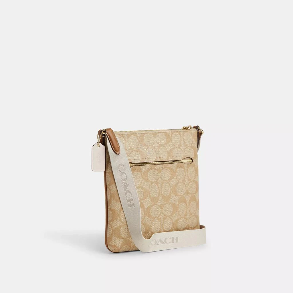 Coach Outlet Coach Outlet Mini Rowan File Bag In Signature Canvas With Stripe 2