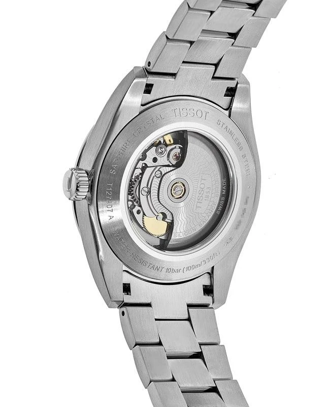 Tissot Tissot Gentleman Powermatic 80 Green Dial Stainless Steel Men's Watch T127.407.11.091.01 2