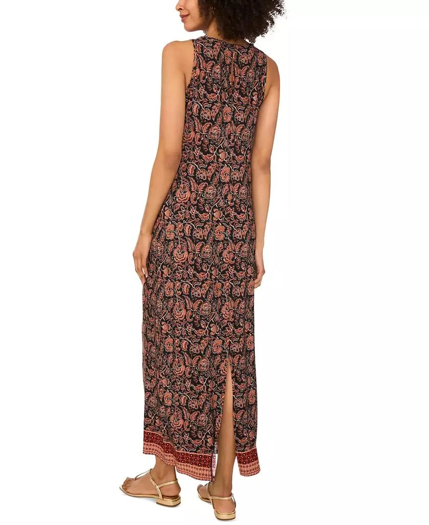 Vince Camuto Floral Sleeveless Keyhole-Back Crewneck Maxi Dress 3