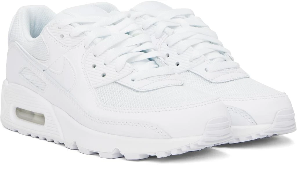 NIKE White Air Max 90 Sneakers 4