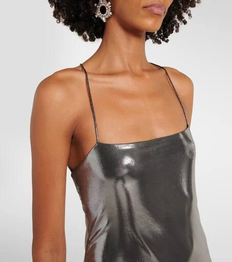 The Sei Metallic jersey gown 4