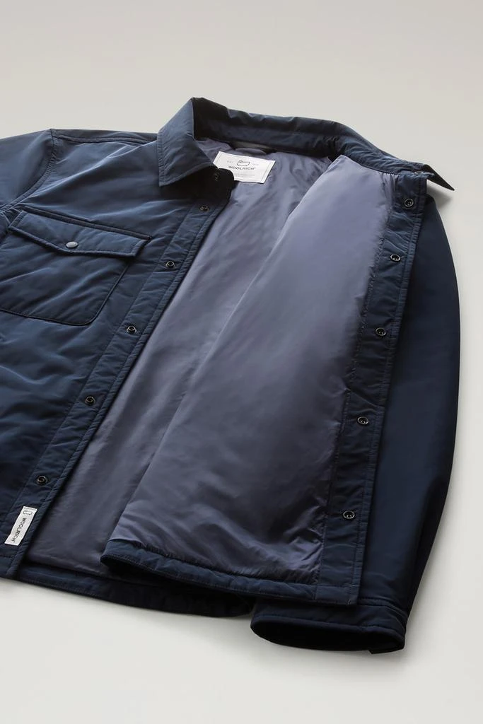 Woolrich Alaskan Padded Shirt Jacket in Urban Touch - Men - Blue 6