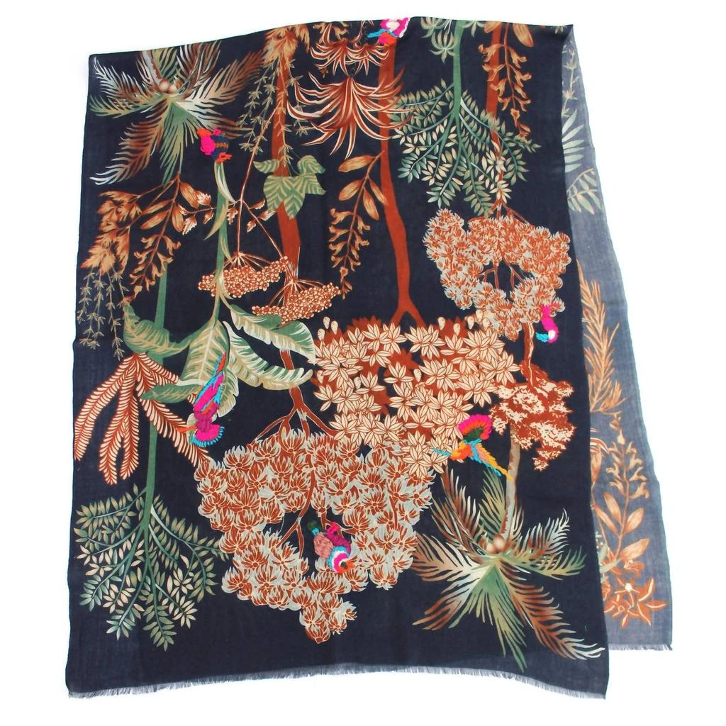 Vismaya Vismaya - Women
s Woodland Embroidered Wool Scarf