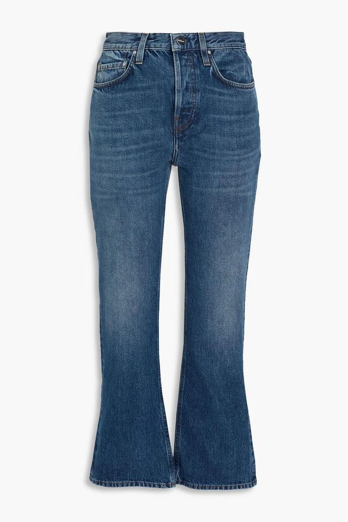 Totême Faded high-rise kick-flare jeans