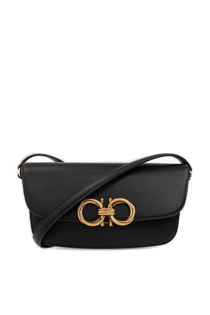 Salvatore Ferragamo Ferragamo Trapezio Logo Plaque Small Crossbody Bag 1
