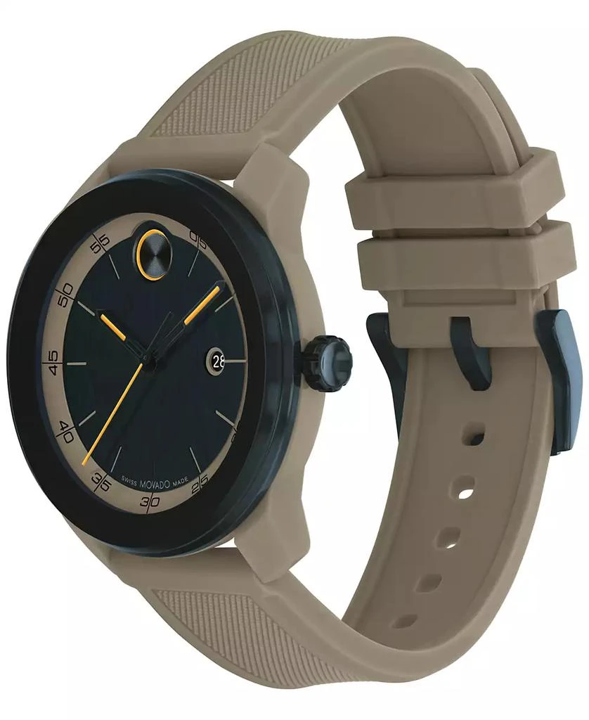 Movado Men
s Swiss Bold TR90 Gray Silicone Strap Watch 42mm 2