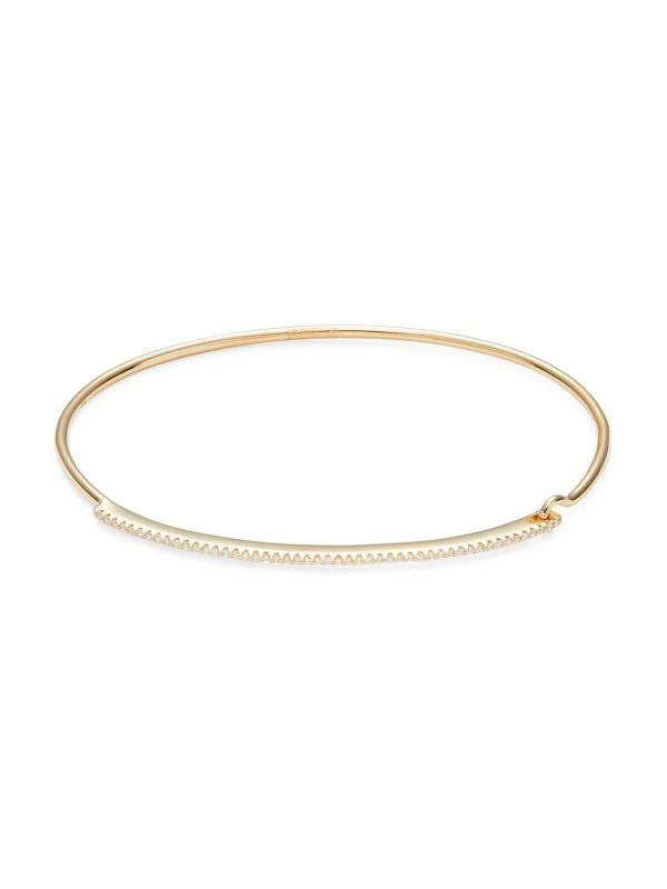 Saks Fifth Avenue 14K Yellow Gold & 0.14 TCW Diamond Bangle Bracelet 1