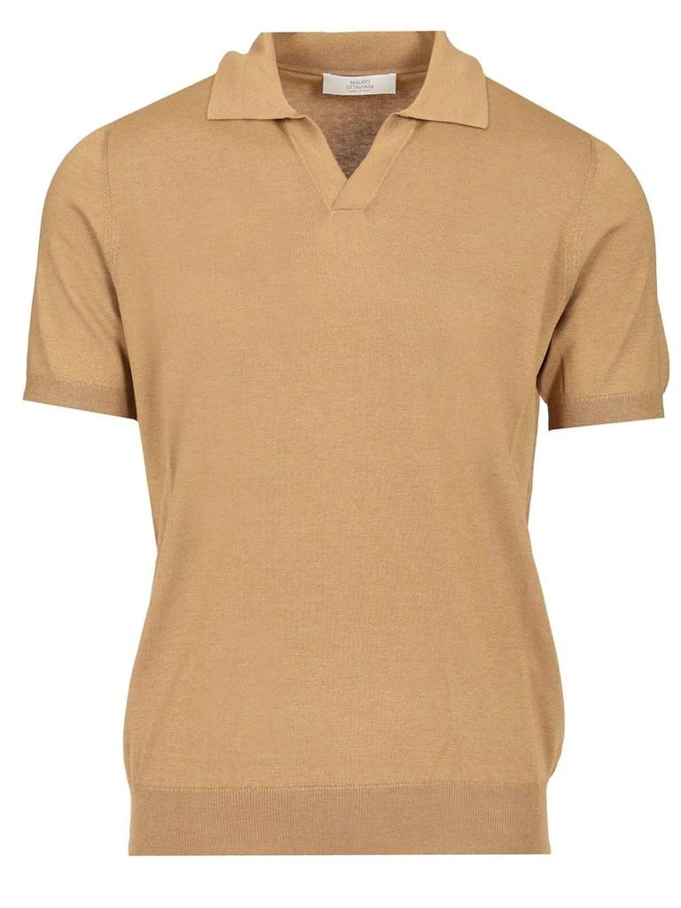 mauro ottaviani Mauro Ottaviani Split Neck Knitted Polo Shirt 1