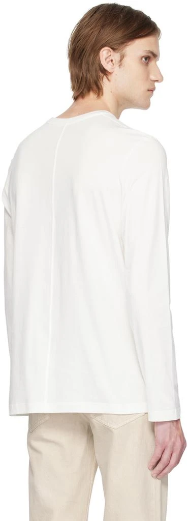 The Row White Leon Long Sleeve T-Shirt 3