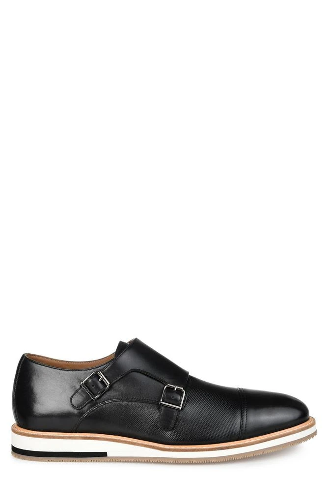 Thomas & Vine Thatcher Perforated Leather Monk Strap Derby 3