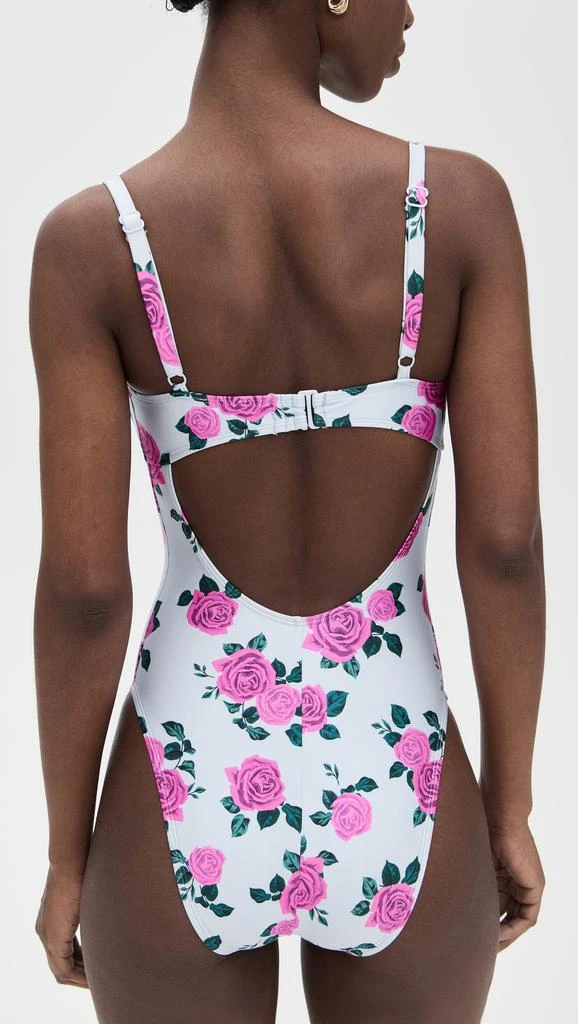 Good American Satin Square Neck Swimsuit 2