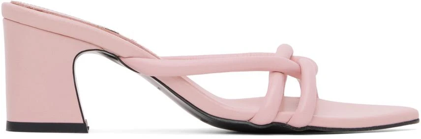 Reike Nen Pink Twisted Heeled Sandals 1