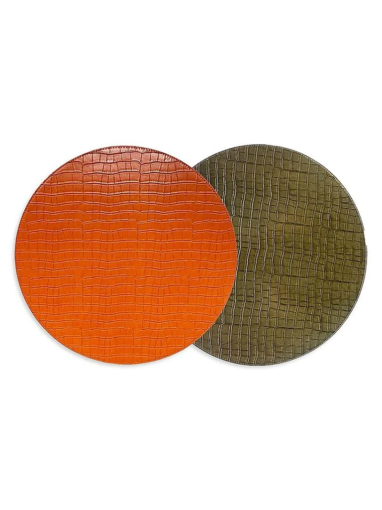 Von Gern Home Croco Reversible Placemats - Set of 4