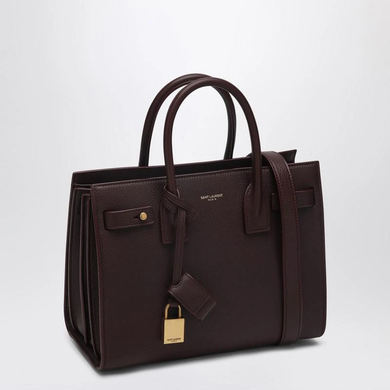 Yves Saint Laurent Hot Wine leather baby Sac De Jour bag 4