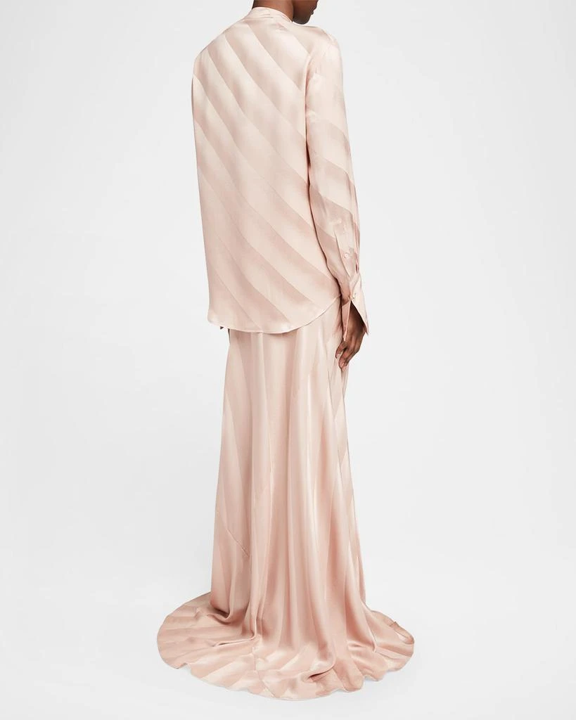 Dries Van Noten Curbi Silk Neck-Tie Blouse 3