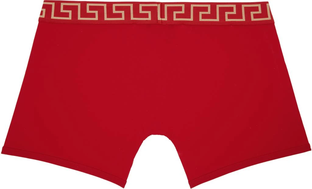 Versace Red Greca Border Long Boxer Briefs 2