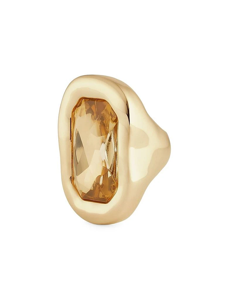 Givenchy Sculptural Crystal Ring in Metal