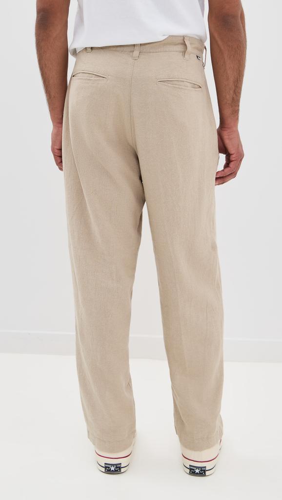 Obey Fubar Linen Pleated Pants