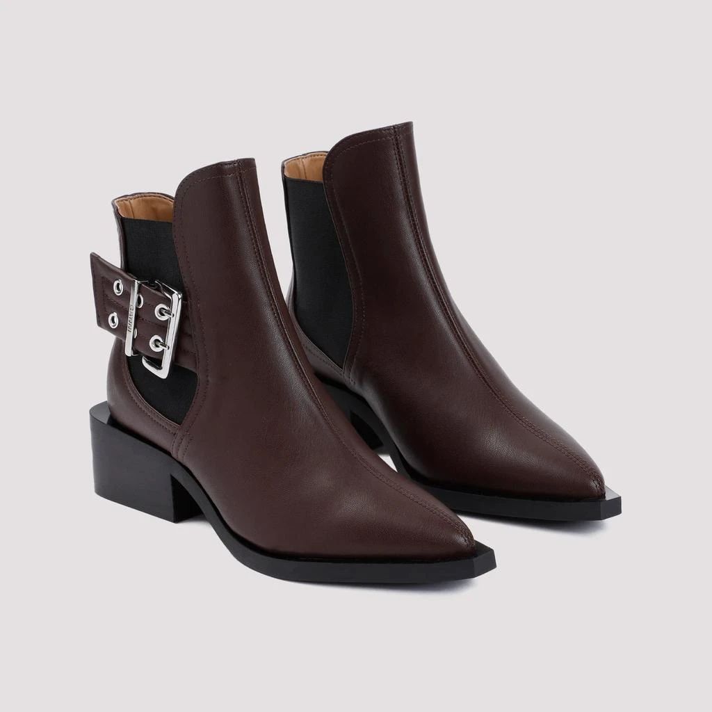 Brown Feminine Buckle Leather Chelsea Boots  On Sale Now with Up to 44%  Off | Discover Exclusive Deals & Savings at BeyondStyle  Authentic Ganni  mini bags|brown-feminine-buckle-leather-chelsea-boots|boots|brown|carryover  no|duomo|feed-agegroup-adult ...
