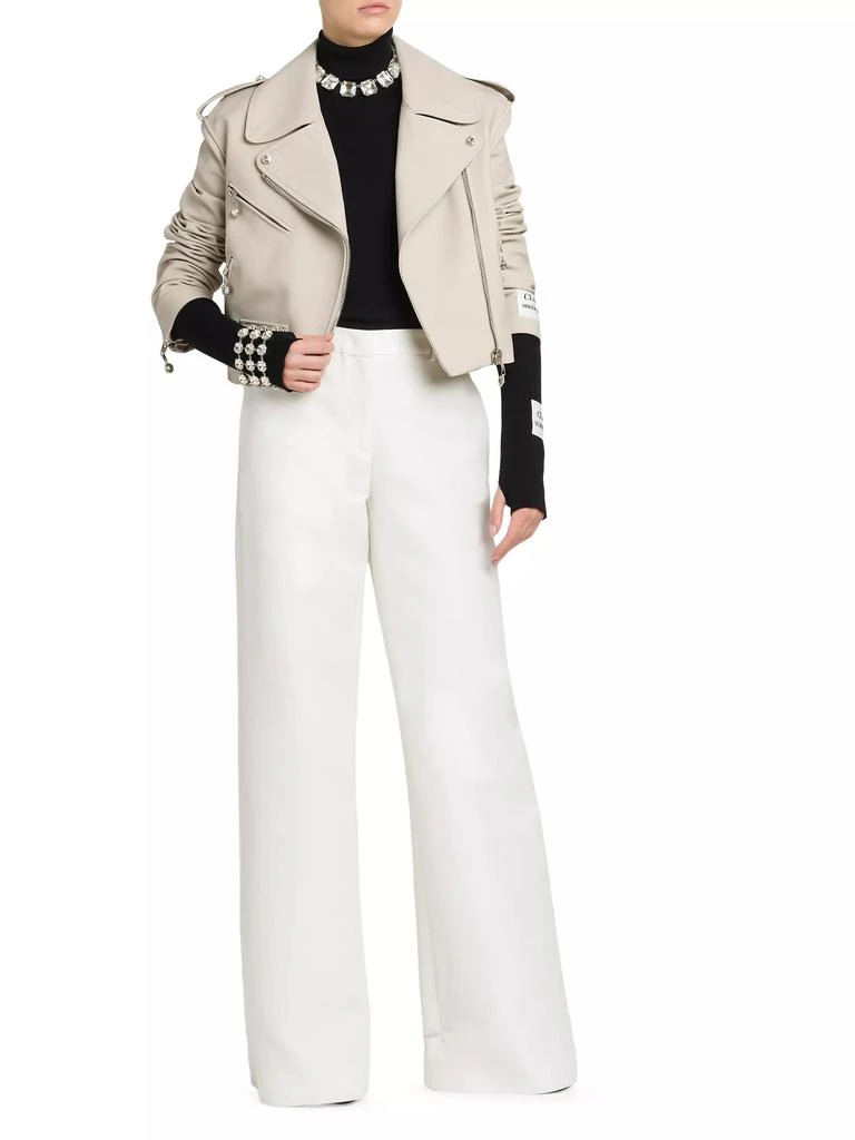 Moschino Sheep Leather Crop Jacket 2