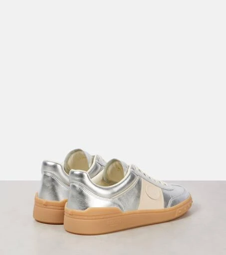 Valentino Upvillage VLogo metallic leather sneakers 2