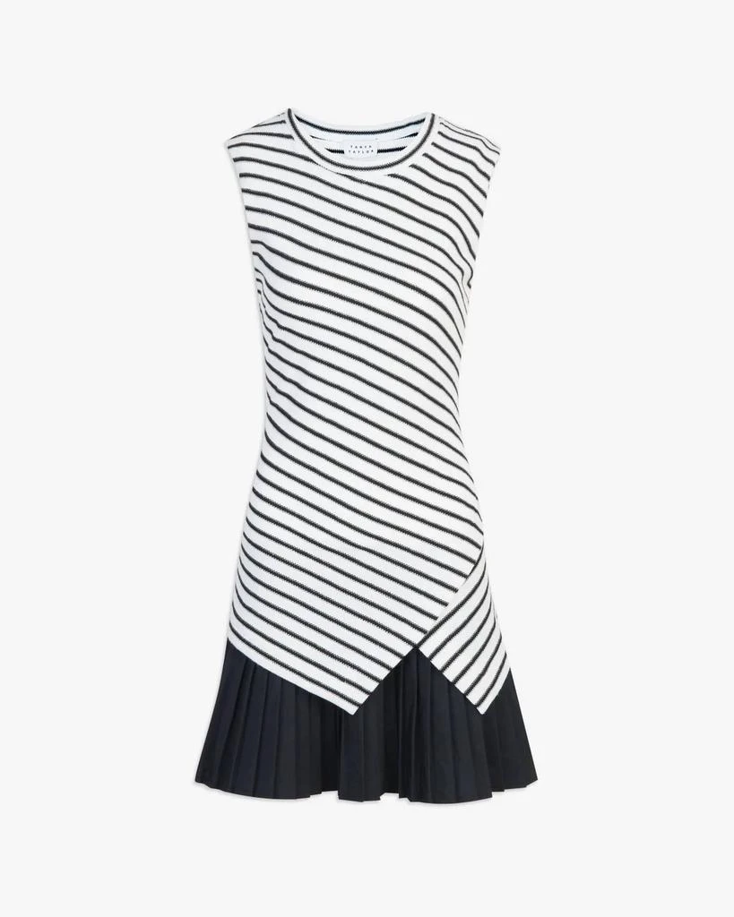 Tanya Taylor Regina Dress In Cream Black 4