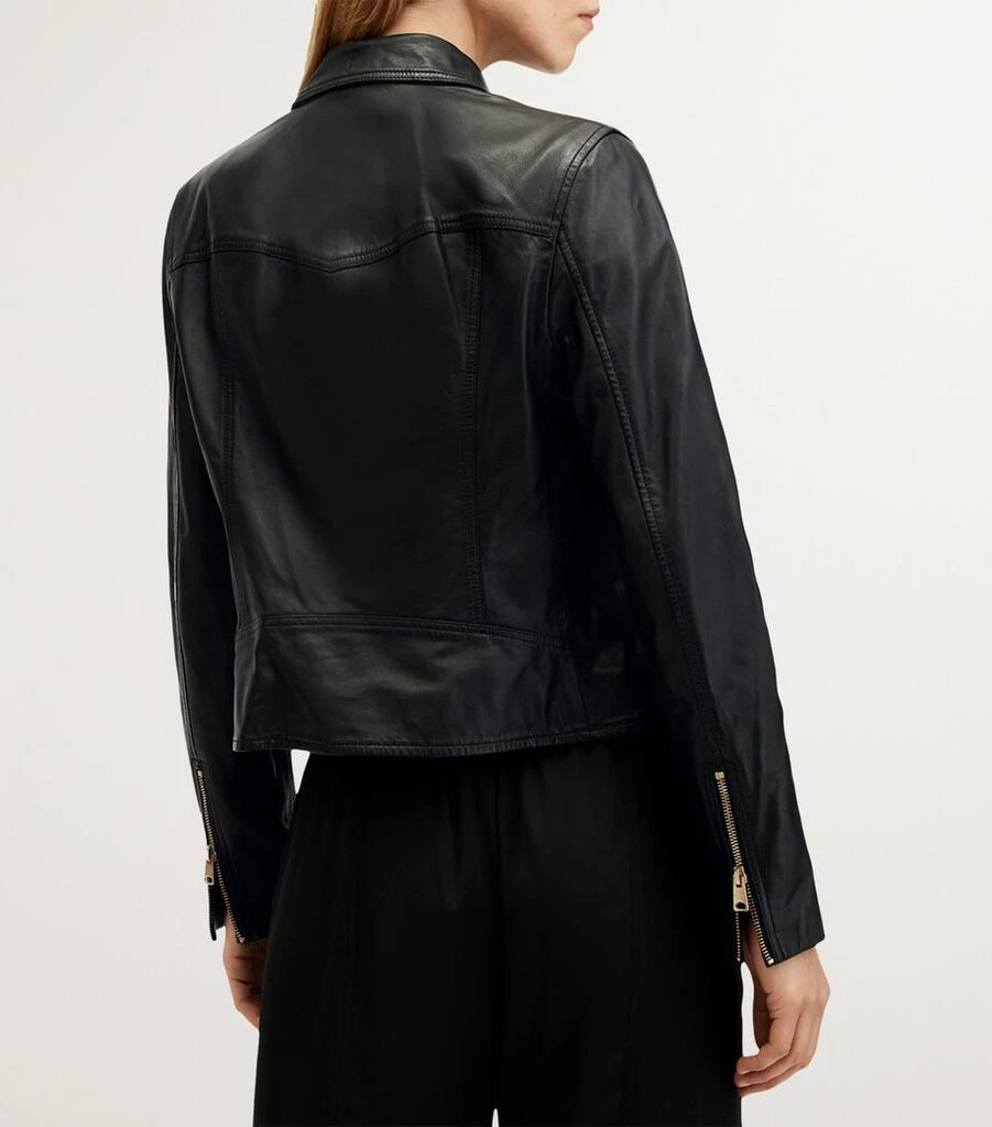 ALL SAINTS Leather Vela Biker Jacket 5
