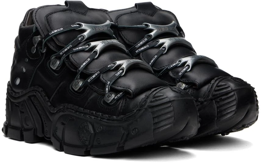 Vetements Black New Rock Edition Race Sneakers 4