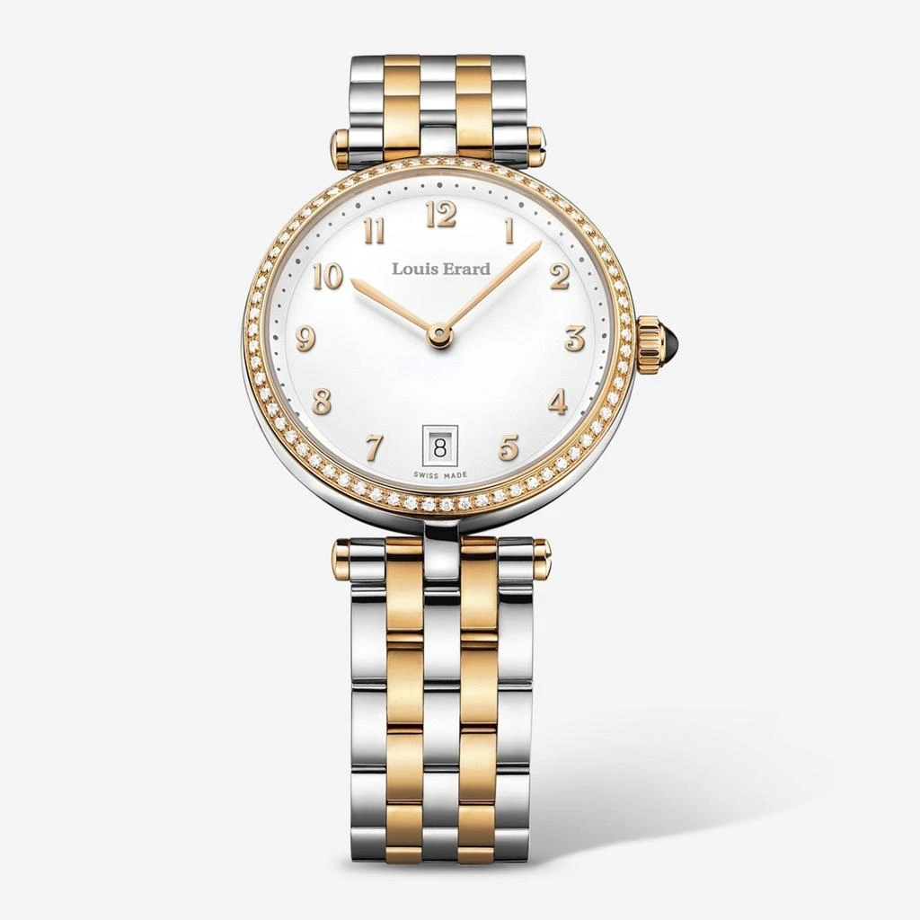 Louis Erard Louis Erard Romance Diamond White Mother of Pearl Two-tone Stainless Steel Ladies Quartz Watch 11810SB40.BMA27 1