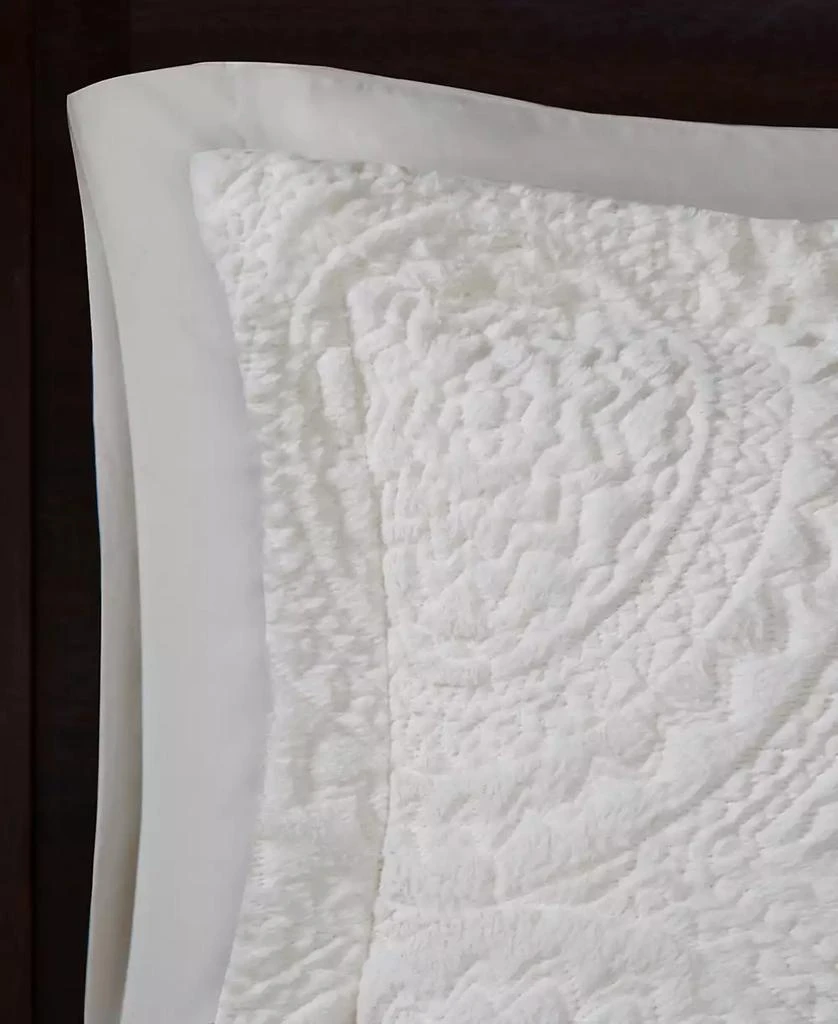 Macy's Arya Embroidered Medallion Faux Fur 3-Pc. Comforter Set 16
