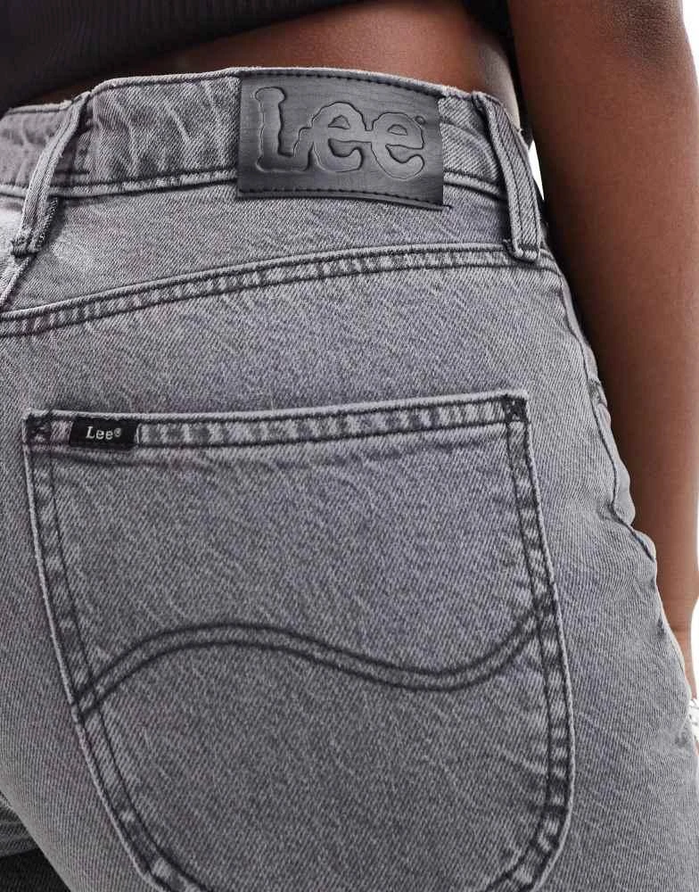 LEE Lee Carol cropped straight fit jeans in grey 4