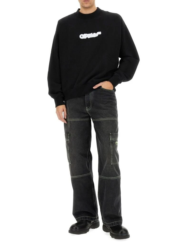 Off-White Off-White Logo Printed Crewneck Sweatshirt 3