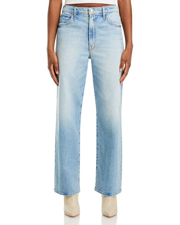MOTHER The Spitfire Sneak High Rise Wide Leg Jeans in I Confess 7
