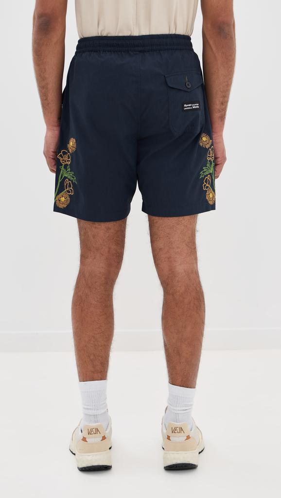 Universal Works Universal Works X Flower Mountain Beach Shorts 7.5"