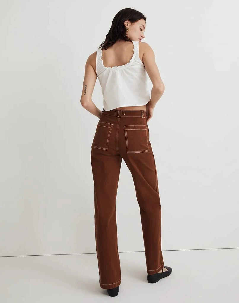 Madewell The Petite Emmett 2.0 Wide-Leg Pants: Garment-Dyed Edition 4