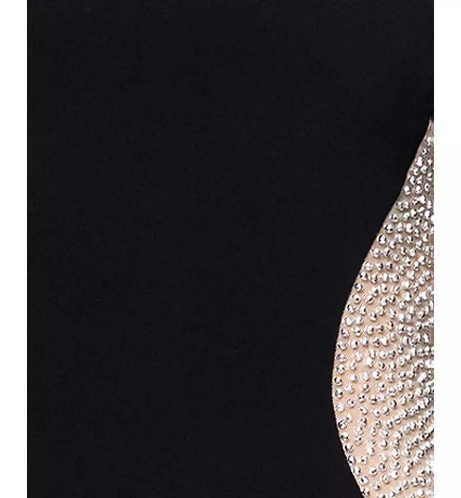 xscape beaded sleeve dress Long Sleeve Gold Bead Bandage Maxi Dress  Mara Blak