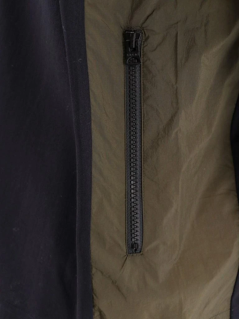 Sacai Cotton t-shirt with nylon inserts 4