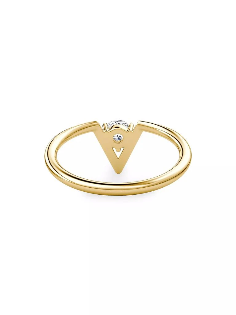 VRAI VRAI V 14K Yellow Gold & 0.25 TCW Lab-Grown Diamond Ring 4