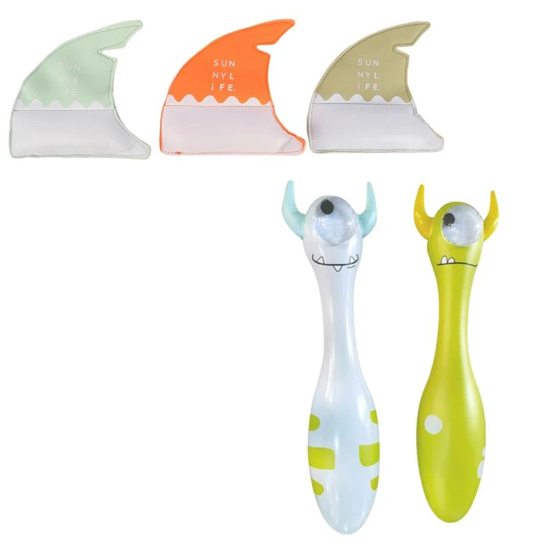 Sunnylife Shark fins dive and monty the monster inflatable buddies set 1